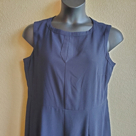 Hobbs London navy wide-leg jumpsuit, plus size 12, business, formal, mee… - Picture 3 of 4